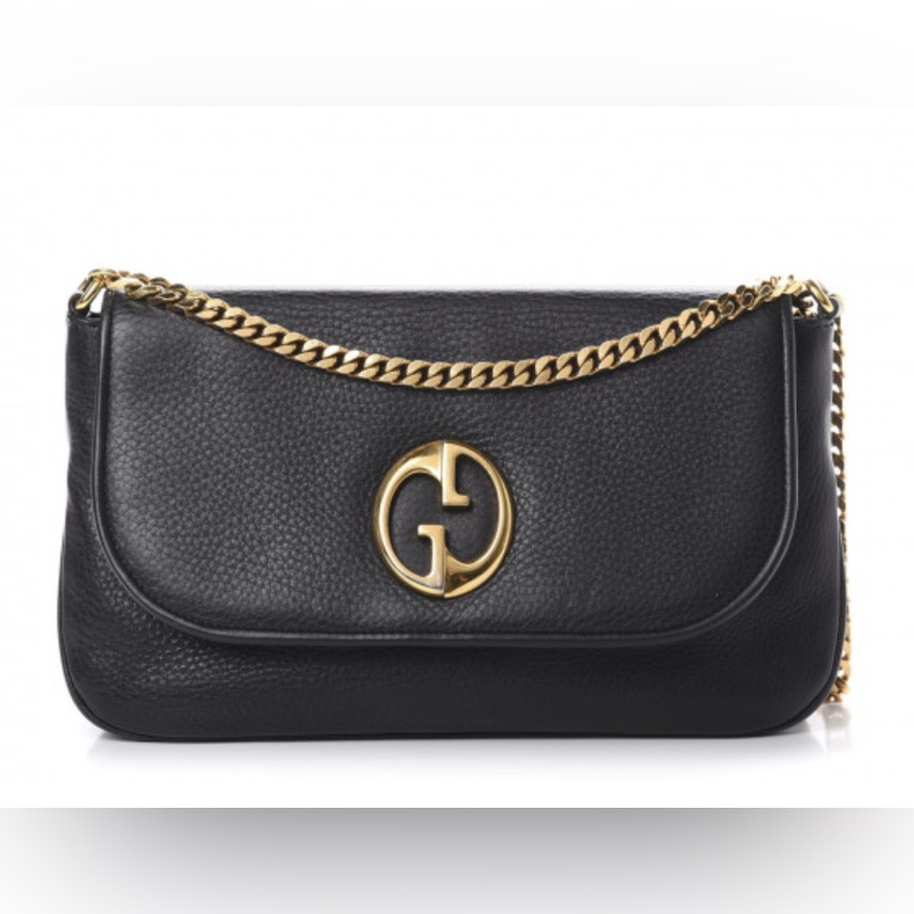 Gucci Calfskin Medium 1973 Chain Shoulder Bag
